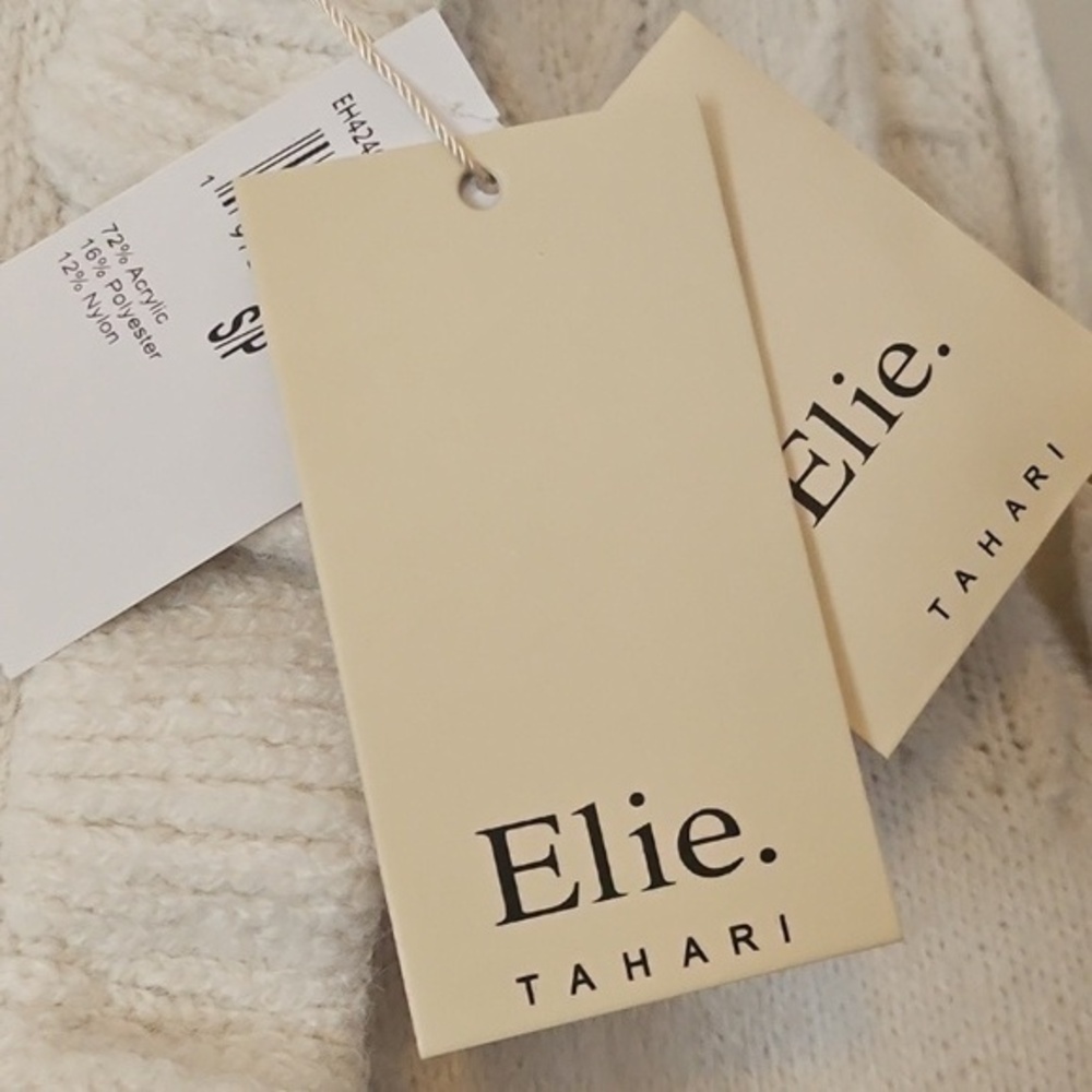 [NWT] Elie Tahari Ruffle Cropped Ruffle Cardigan - Picture 6 of 7